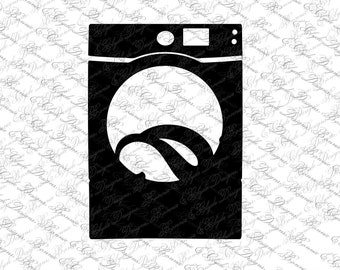 washer washing machine clip art stencil instant digital download SVG PNG DXF Jpeg cutting files