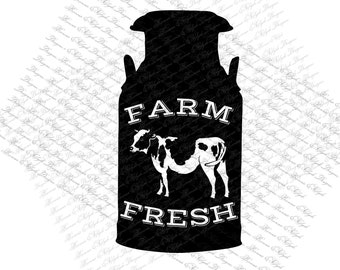 Farm Fresh Goat/'s Milk Family Farm Design Commercial Use SVG Cut File and Clipart Instant Download