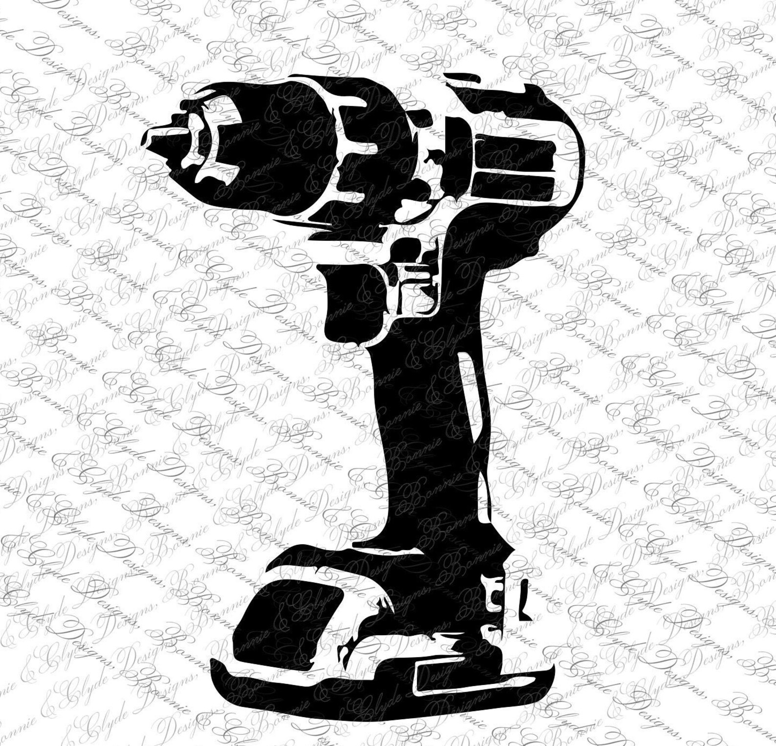 Drill Tool Instant Digital Download SVG PNG DXF Files Cutting Files