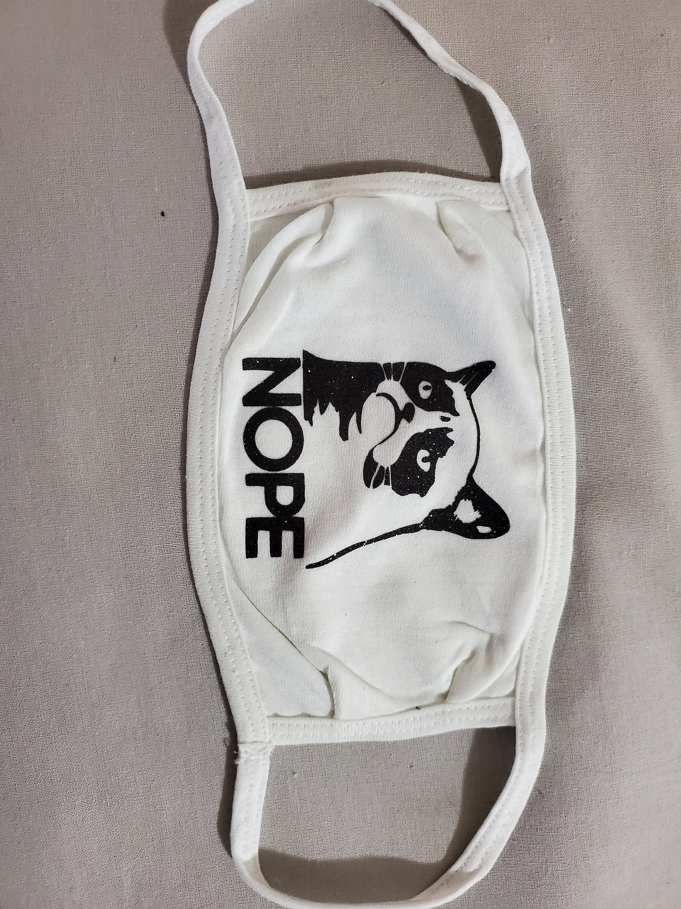 Customizable White Cloth Masks You Choose the Design and or Etsy UK