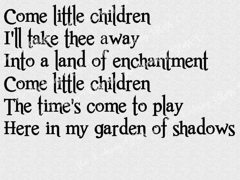 Come Little Children Song Hocus Pocus SVG DIGITAL DOWNLOAD - Etsy
