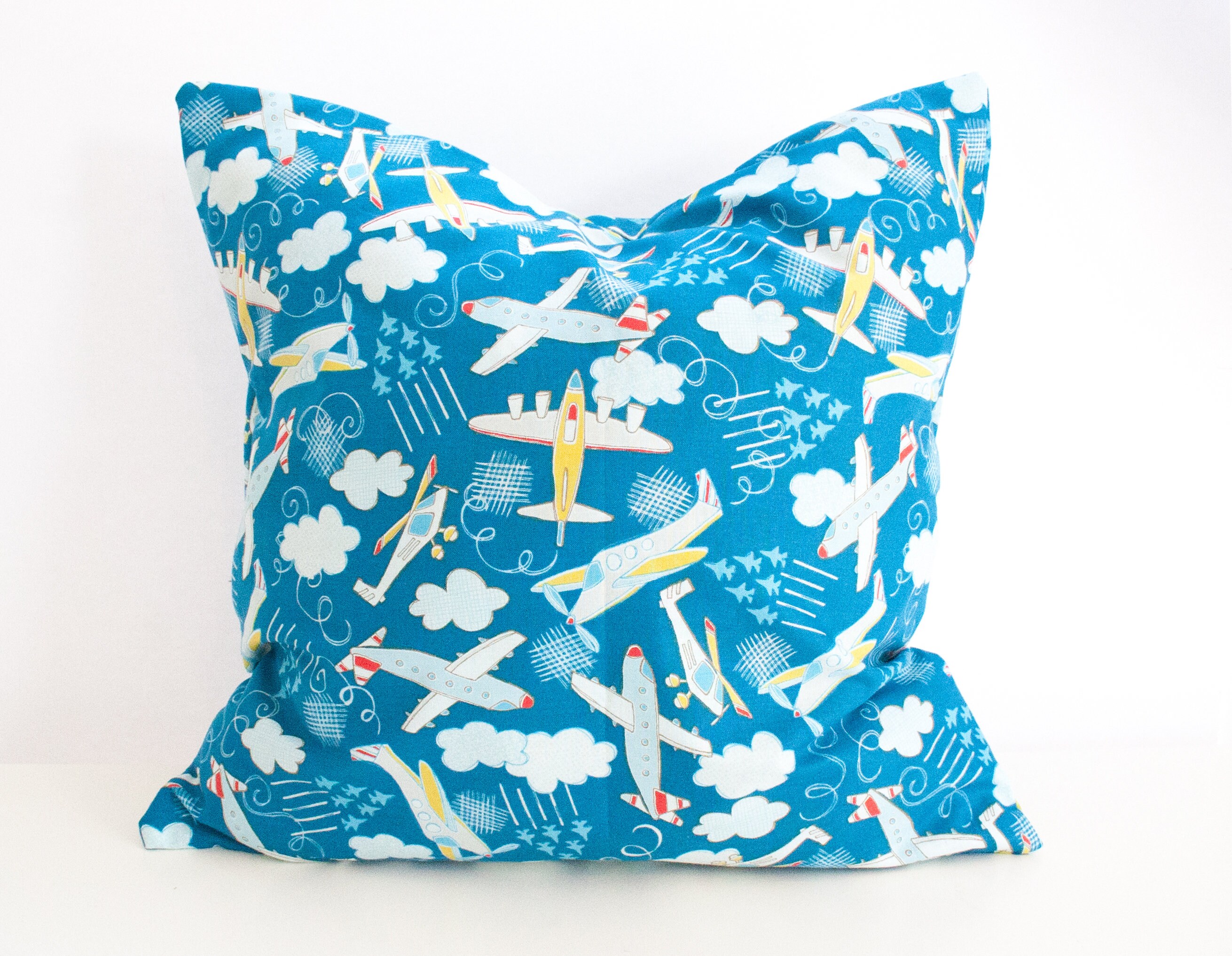 Airplane Decor Nursery Kids Pillow Cover Airplane Pillow Cases Etsy