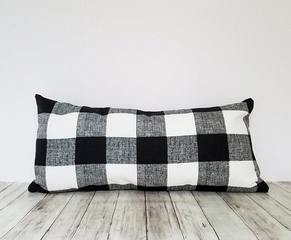 buffalo check pillows