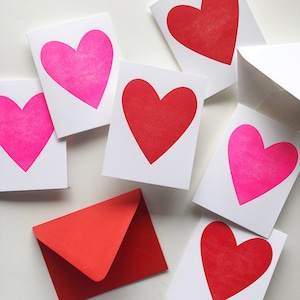 Big Heart Letterpress Card Pack : Boxed Set of Six