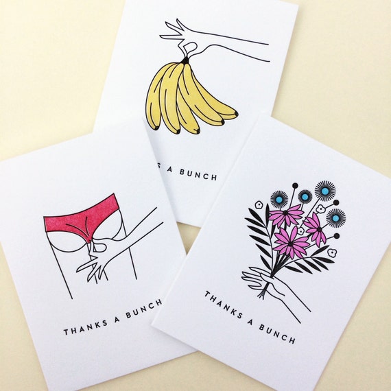 Blank Inside, Envelopes Wunderkid Thank You Cards Set of 6 Thank You Heart