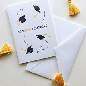 conGRADulations - Single Letterpress Card