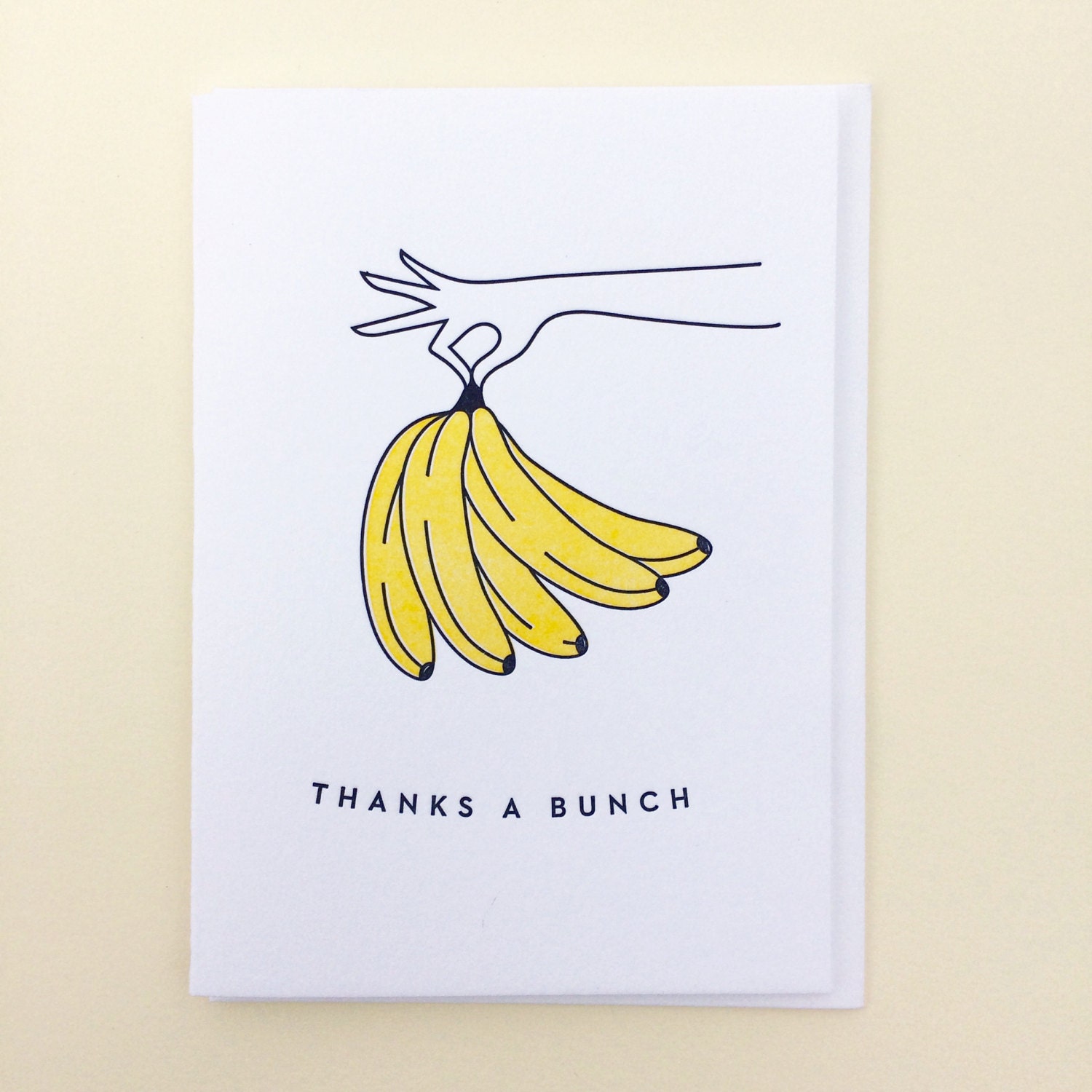 Thanks a Bunch You Card Pack : Boxed Set of Six Letterpress Cards - Etsy