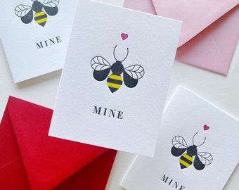Bee Mine : Boxed Set of 6 Letterpress Cards