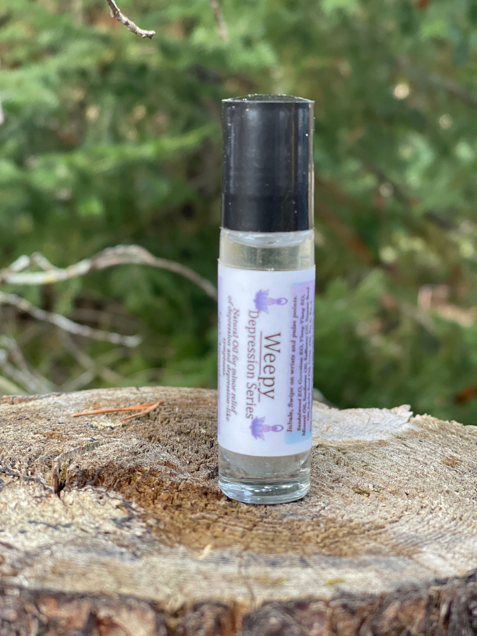 Anxiety/depression Set of 3 Aromatherapy Oils Roll on Vials Etsy