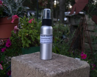 Black Amethyst Aromatherapy Body spray, room spray, Bath and Body Fragrance, moisturizing, essential oils