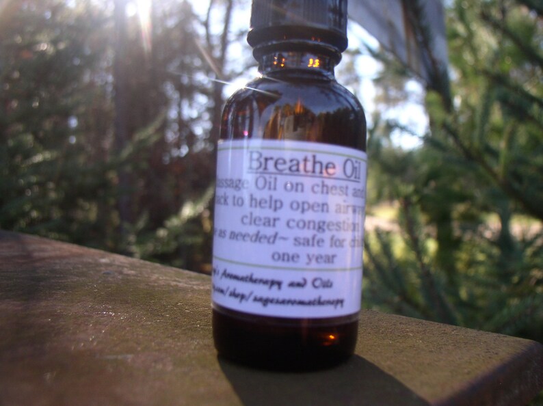 Breath Chest Oil Congestion/ Asthma/bronchitis/essential Oils/ Etsy