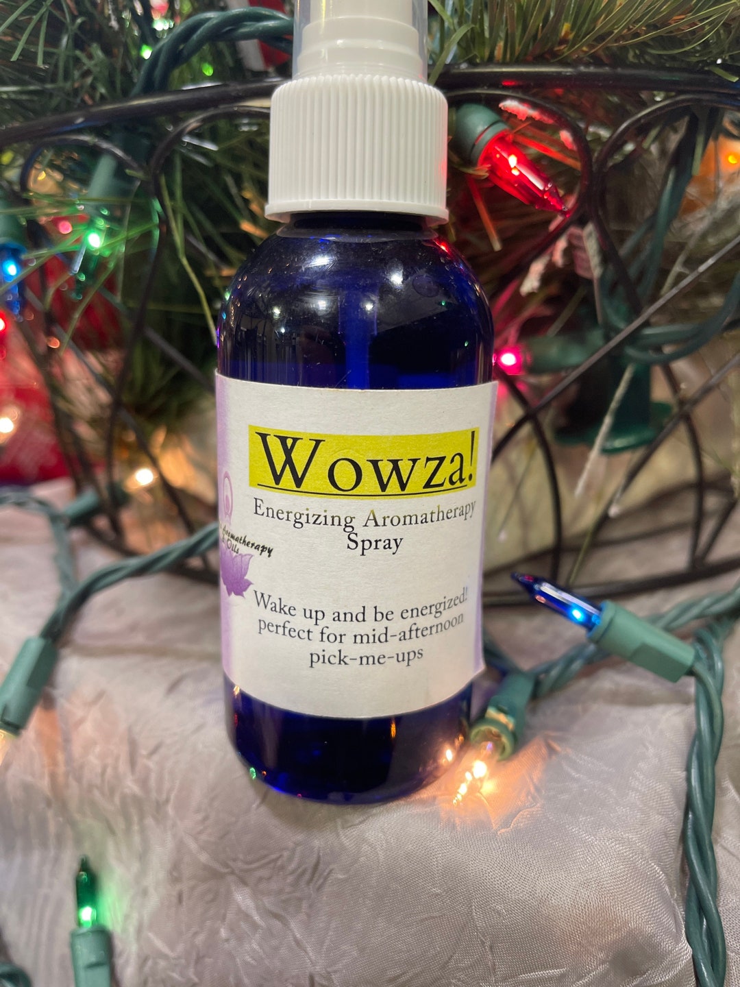 WOWZA Energizing Spray, Wakeup Aromatherapy, Essential Oil Spray, Anti