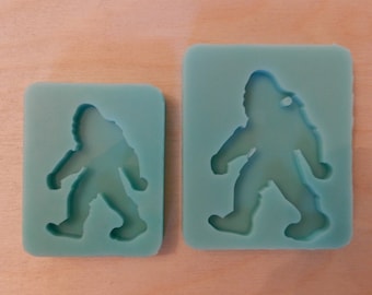 Bigfoot 5mm deep Silicone Mold for Resin and Epoxy.  Sized for use on Badge Reels.  2" High.  1/4" (5mm) deep.  Other Sizes