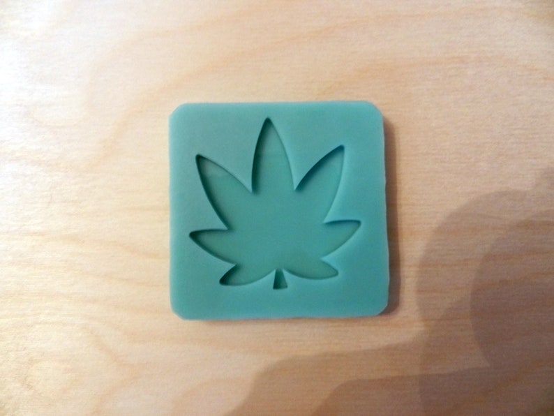 Cannabis Leaf Silicone Mold for Resin and Epoxy. Sized for Etsy