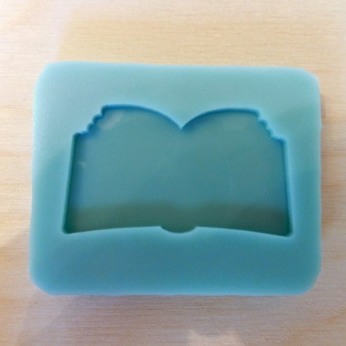 Open Book Silicone Mold for Resin and Epoxy. Sized for Use on Etsy
