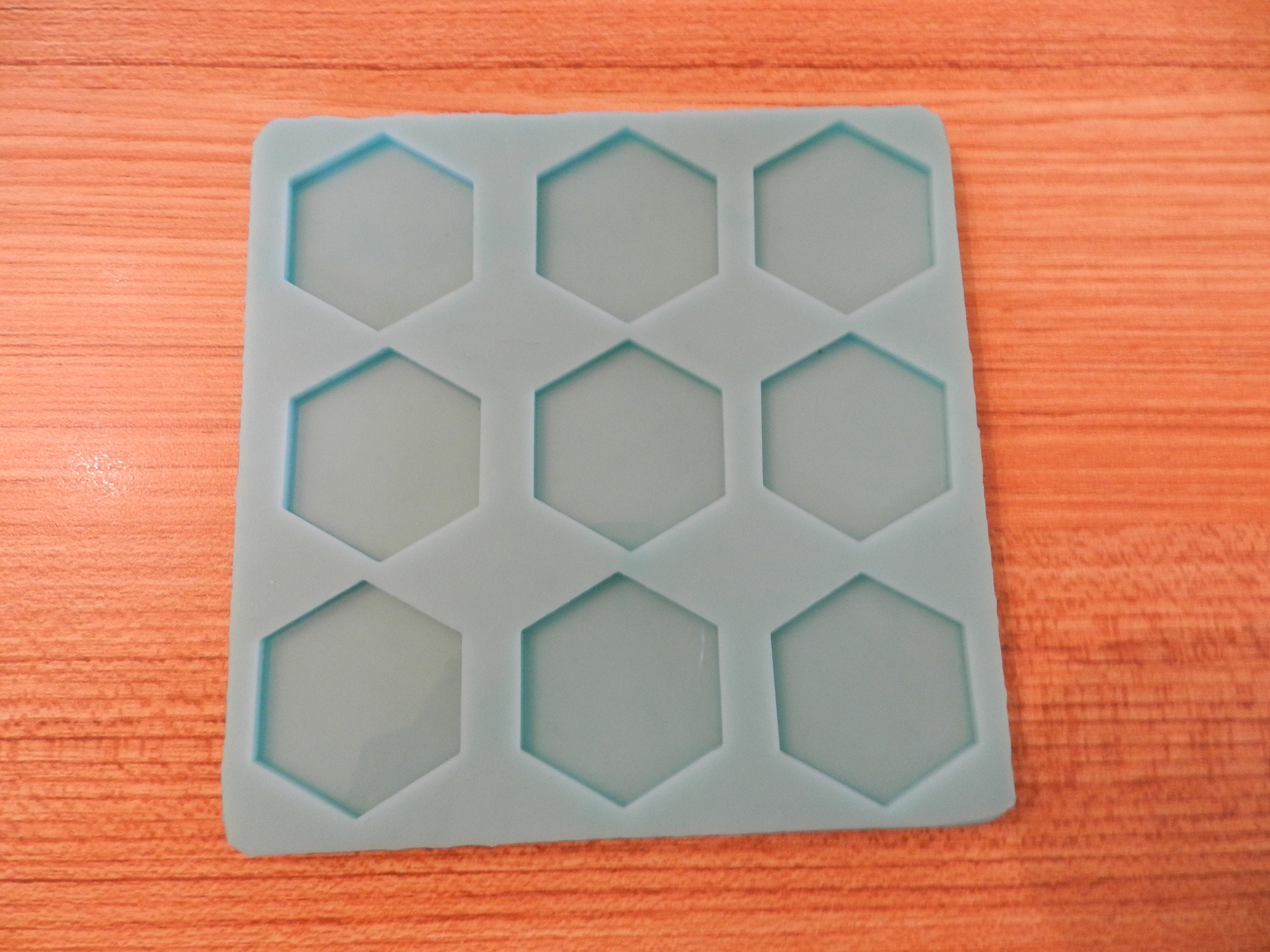 Hexagon Silicone Mold for Resin and Epoxy. Sized for Use on Etsy