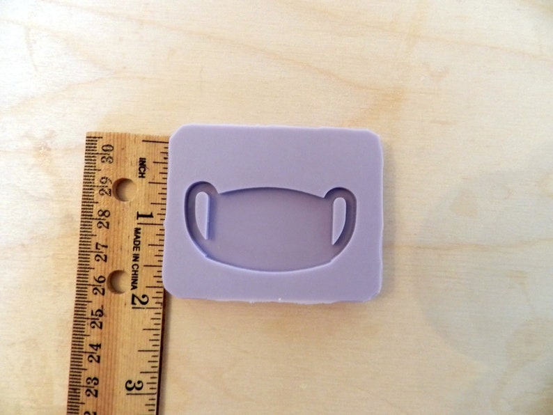 Face Mask Mold for Resin and Epoxy. Sized for use on Badge Etsy