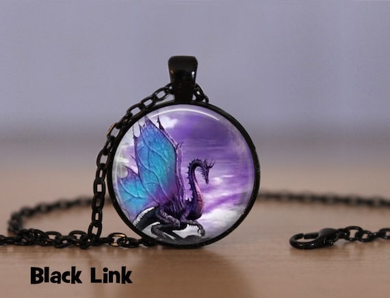 Beautiful Season DIY Blue Wing Dragon Pendant Necklace Dragon Necklace Dragon Jewelry Dragon Pendants Fantasy Dragon Necklaces