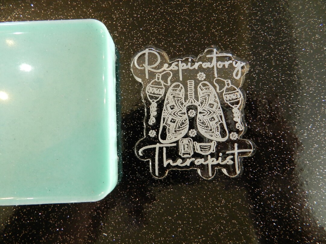 2 Etched Respiratory Therapist Lungs Silicone Mold for Resin or Epoxy