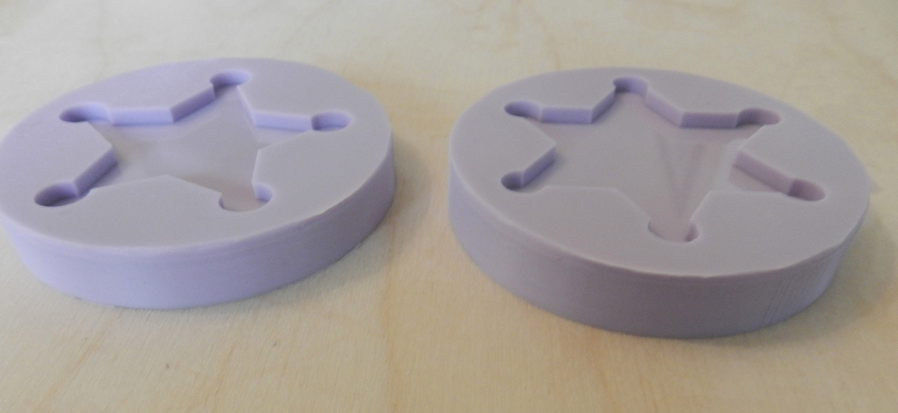 Sheriff Badge Silicone Mold for Resin and Epoxy. Sized for Etsy