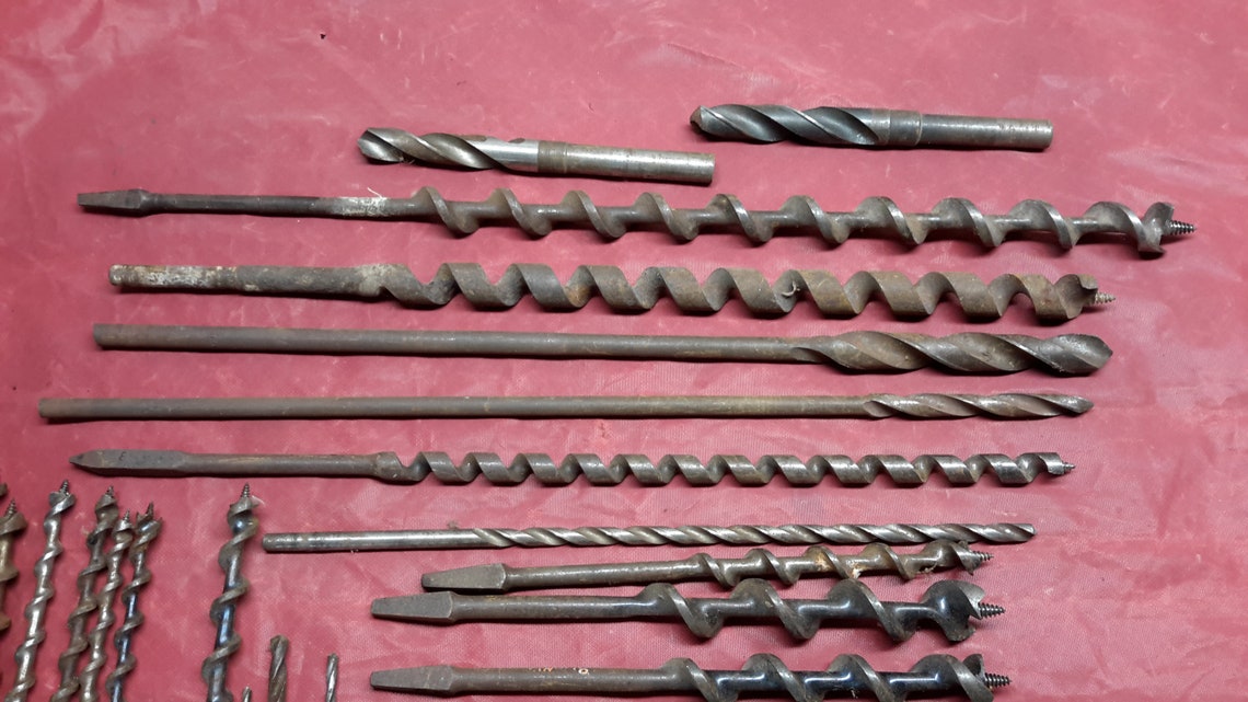 Vintage hand brace drill bits Etsy