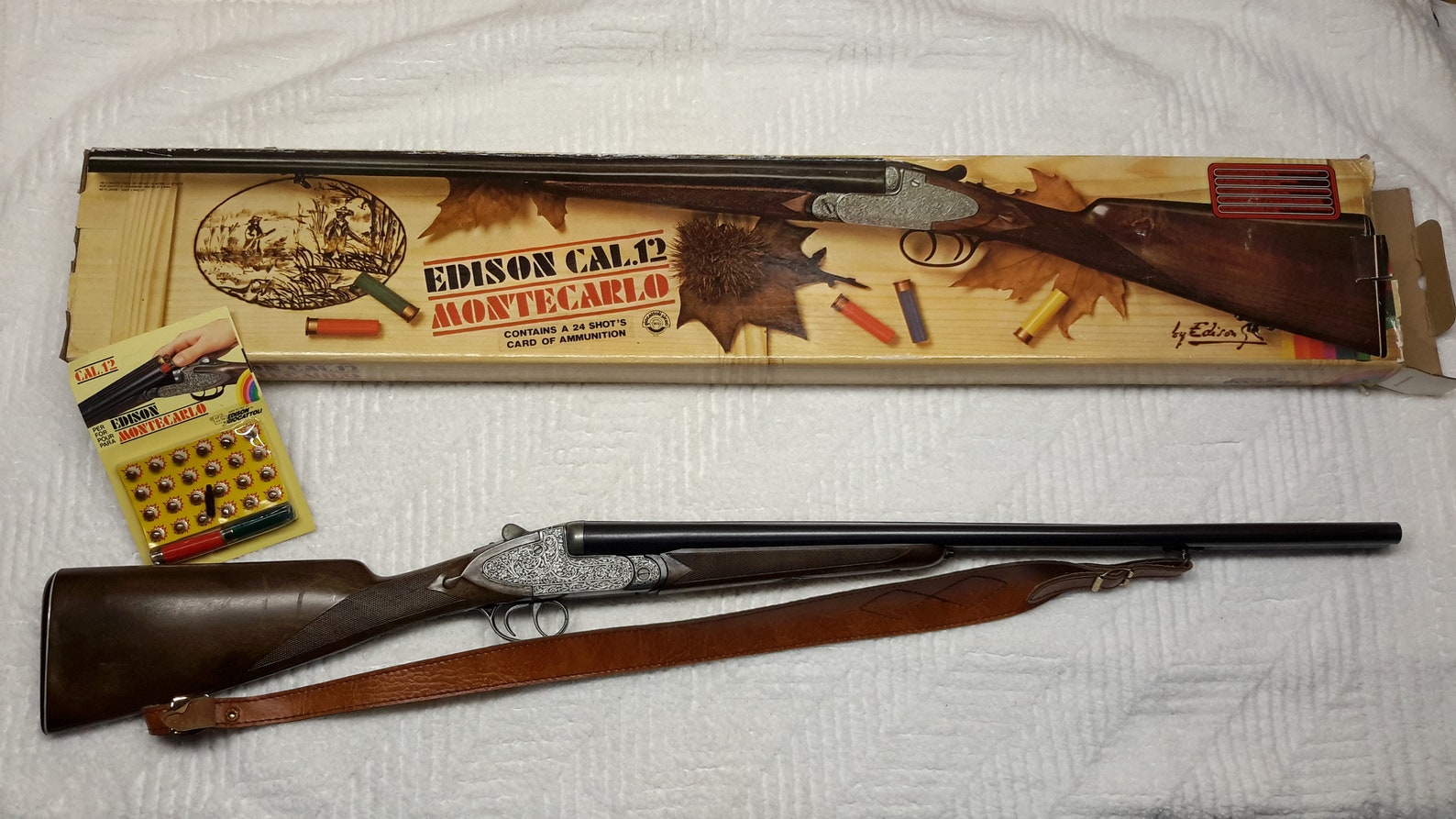 Edison Giocattoli Cal 12 Monte Carlo Toy Double Barrel Shotgun Etsy