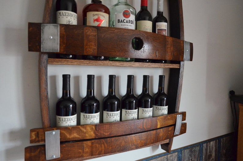Wine Barrel Wine Rack With Bung Hole Etsy