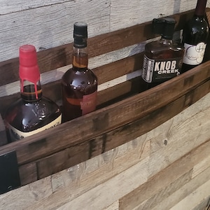 Whiskey Stave Shelf