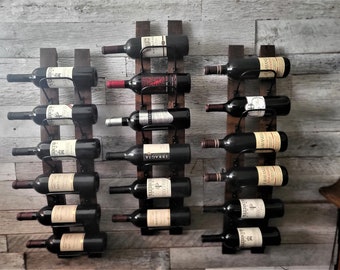 6 bottle Rustic Wine Rack created from reclaimed wine barrels, SPECIAL discount for 2 - 3 racks Limited time!