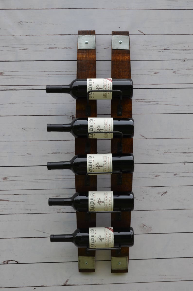 how to organize bath towels—Wine Rack made from reclaimed Wine Barrels. Perfect wall image 1