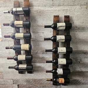 Wine rack -6 bottle Rustic Wine Rack made from reclaimed wine barrels. Special discounts on quantity! Limited time.