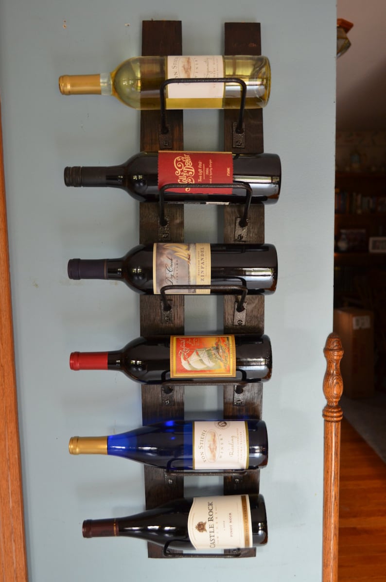 Whiskey Barrel Wine Rack Etsy