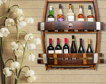 Bar Shelf/Whiskey/bourbon Rack