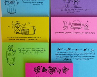 Scripture Notepads (B) Bible Verses Christian Scripture Gifts