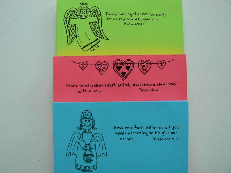 Scripture Notepads (A) Bible Verses Christian Stationery Psalms Romans ...