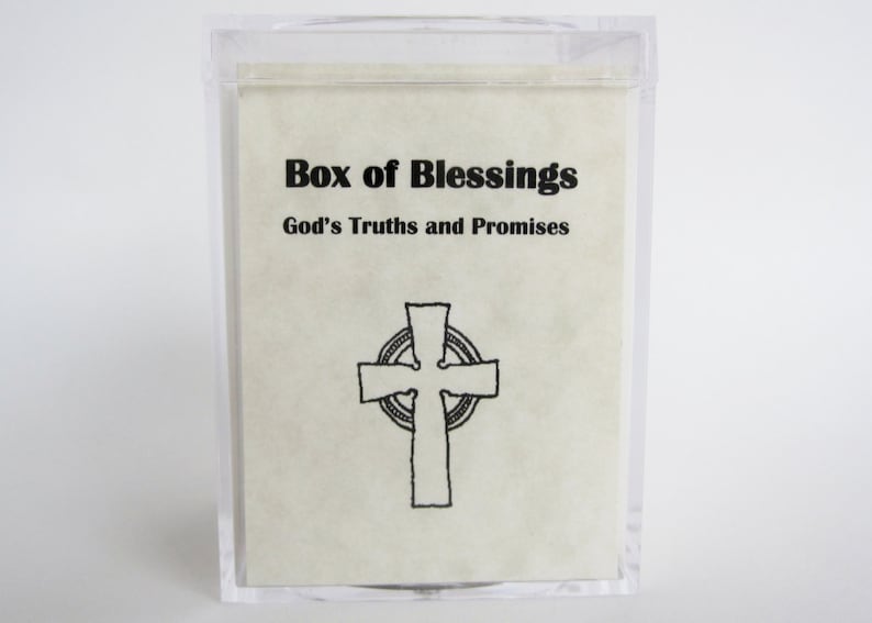 Bible Verse Box of Blessings Cards Scripture Gift Masculine Neutral Male Easter Encouragement Graduation Memory Bible Verses image 2