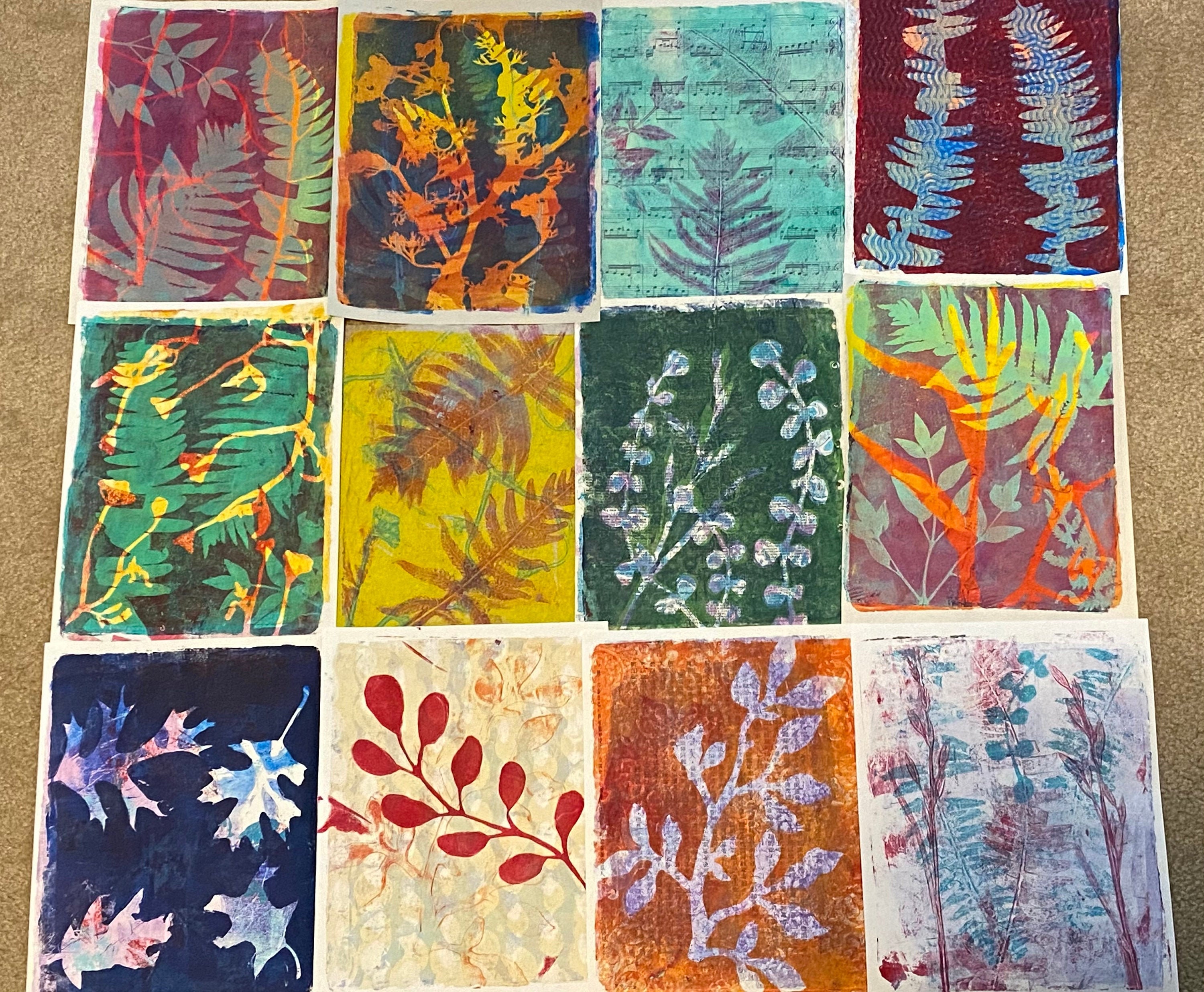 Mixed Media Art: Gelli Plate Printing - Backgrounds & Collage