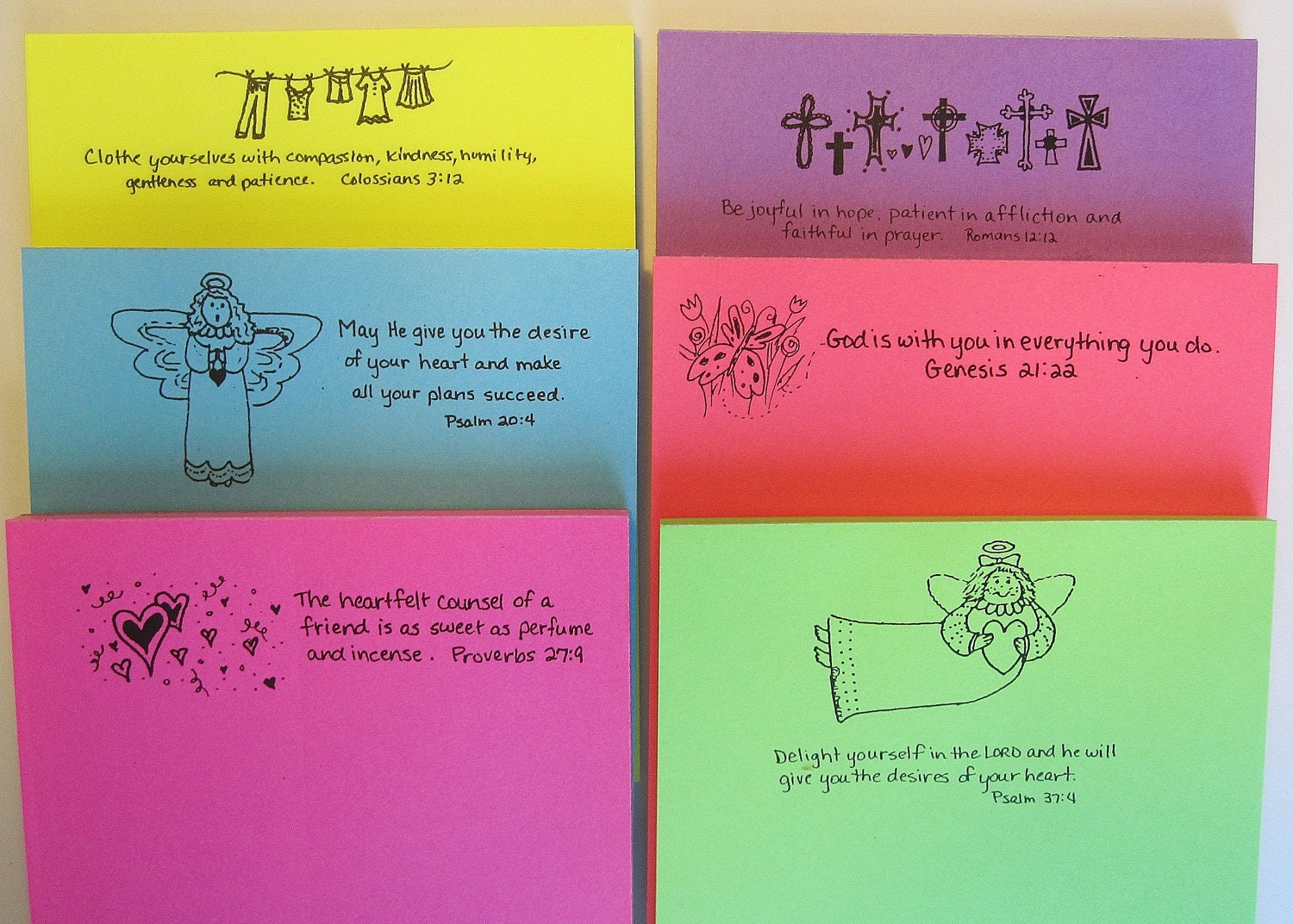 Scripture Notepads D Bible Verses Christian Psalms Proverbs - Etsy