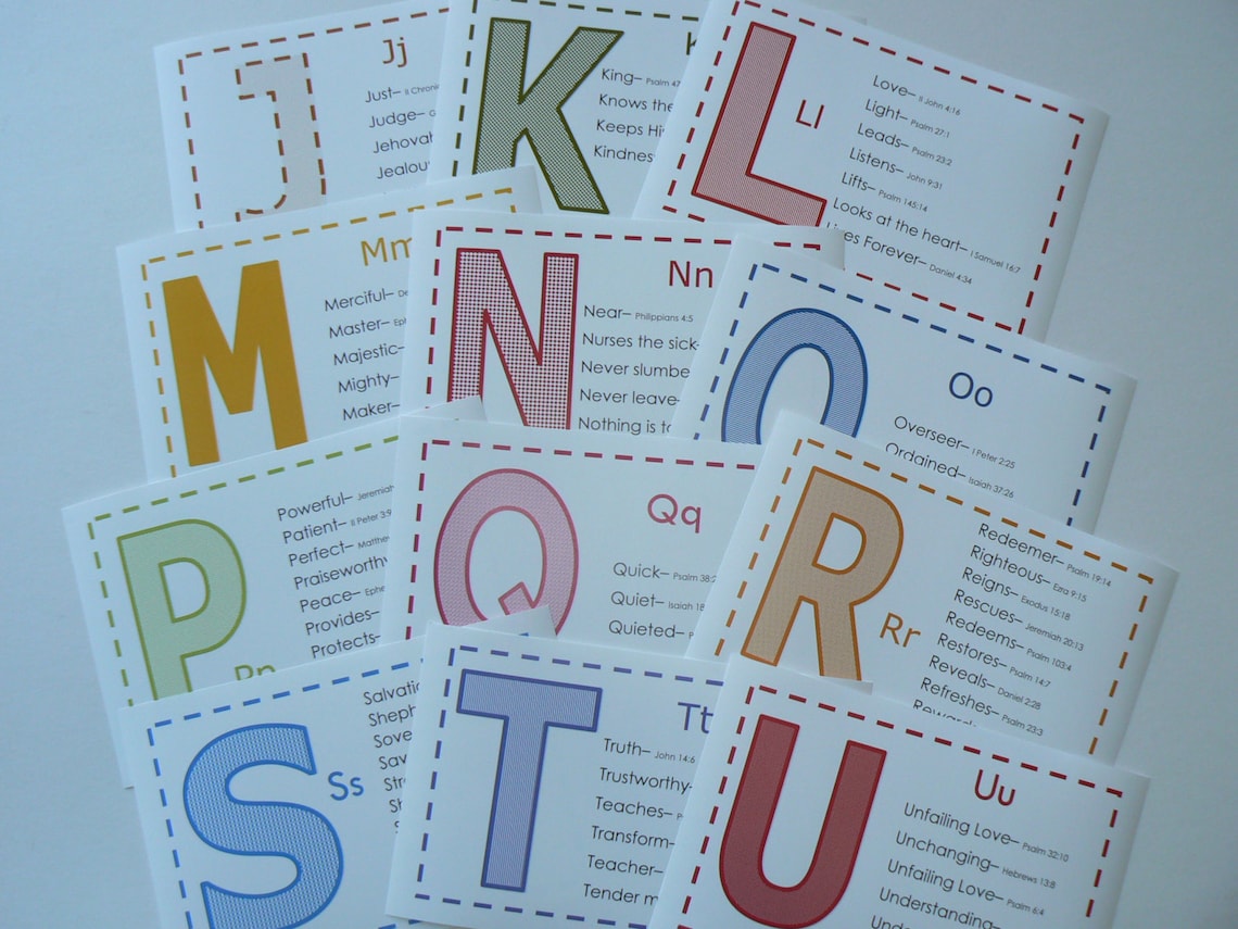 Abcs of God Attributes Instant Download ABC Bible Verses - Etsy Canada