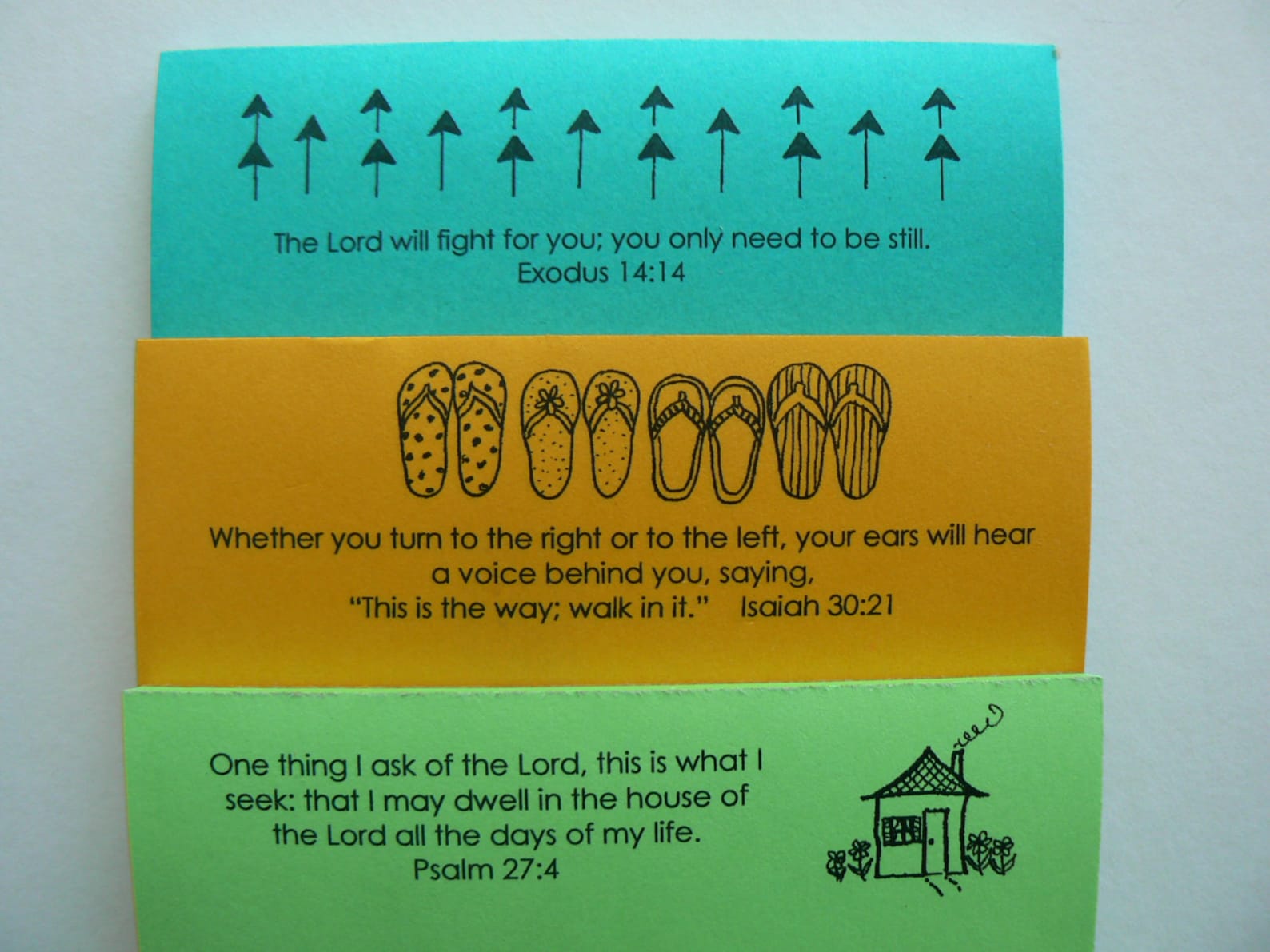 Bible Verse Notepads (set F) Lamentations Exodus Isaiah Psalm God Loves ...