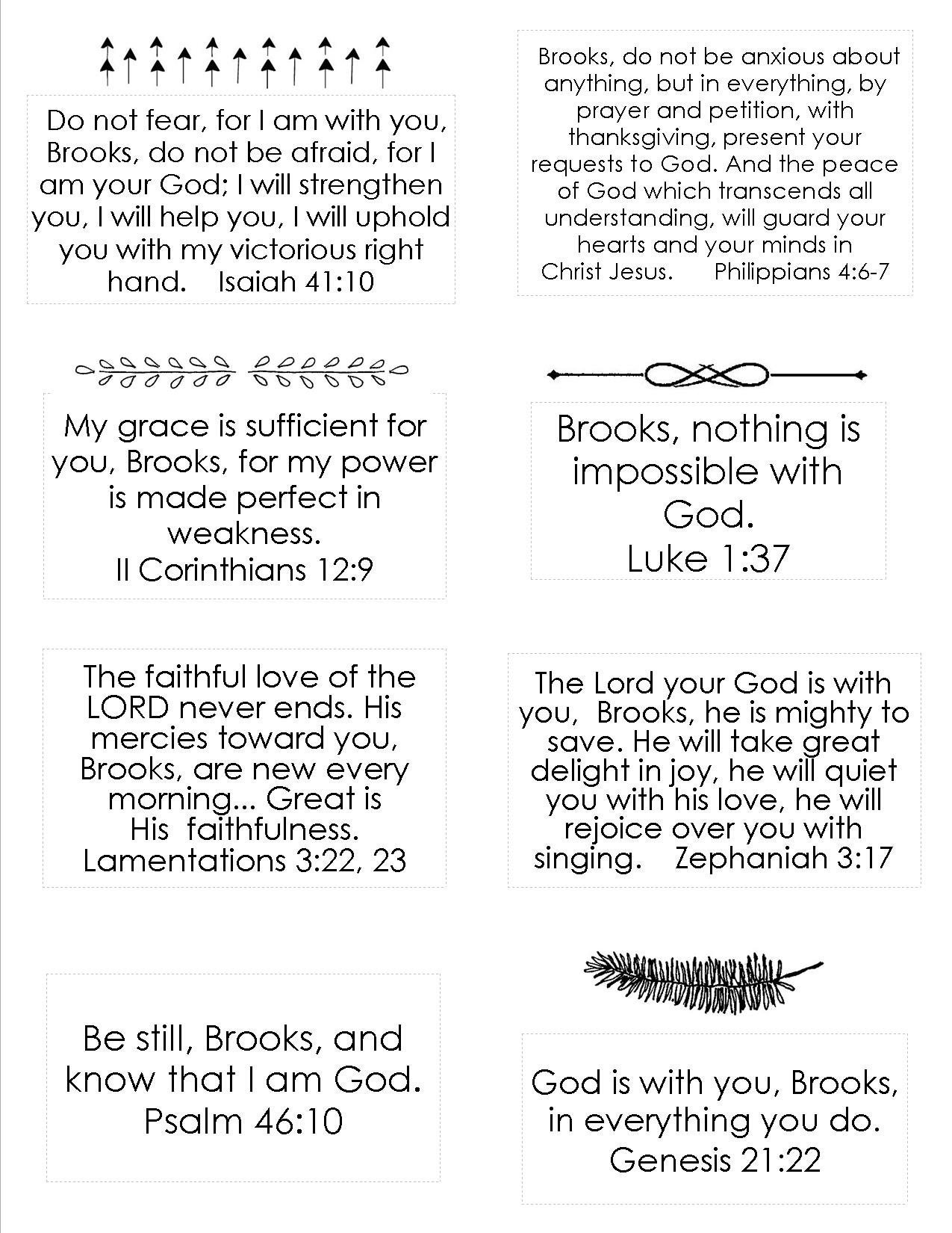 Digital PDF of Male Personalized Scripture Cards Messages From - Etsy UK