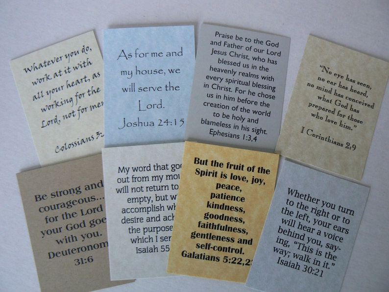 Bible Verse Box of Blessings Cards Scripture Gift Masculine Neutral Male Easter Encouragement Graduation Memory Bible Verses image 4