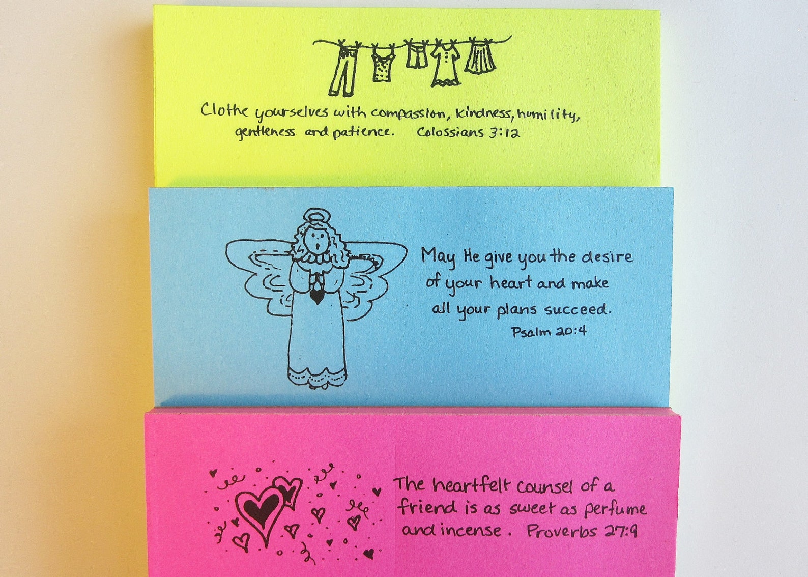 Scripture Notepads D Bible Verses Christian Psalms Proverbs - Etsy