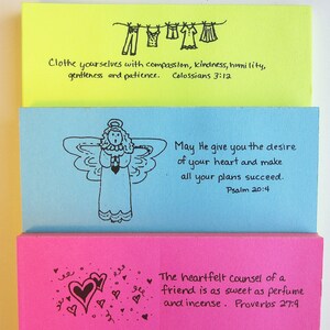 Scripture Notepads (D) Bible Verses Christian Psalms Proverbs Romans ...