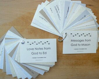 Love Notes or Messages from God Personalized Scripture Verse Cards Christian Graduation Confirmation Gift Baptism Male