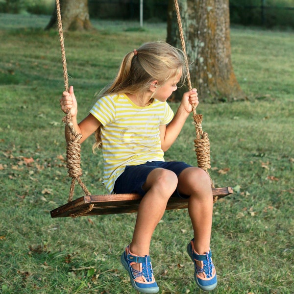 Adult/child tree swing – Country charm rustic swing, Reclaimed Wood Swing, Outdoor Swing, Childrens Gift