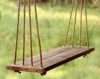 Porch Swing / Bench - Outdoor Seating - Rope Swing - Tree Swing