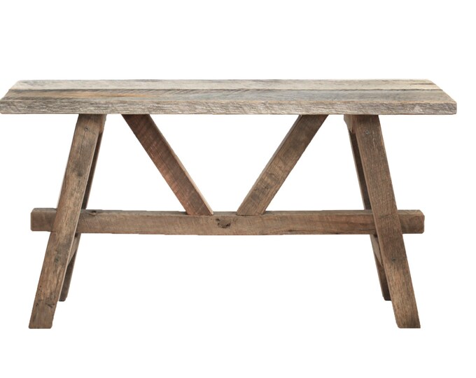 Reclaimed Wood Bench - Entryway Bench - Rustic Furniture - Barn Wood ...