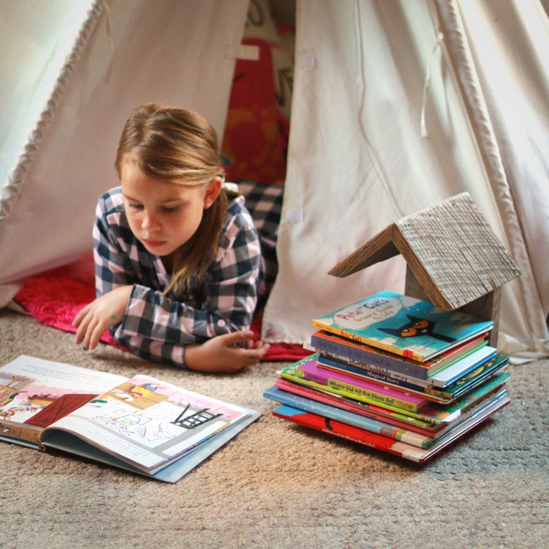Kids Bookshelf Bedside bookshelf Side Table Kids Room Etsy