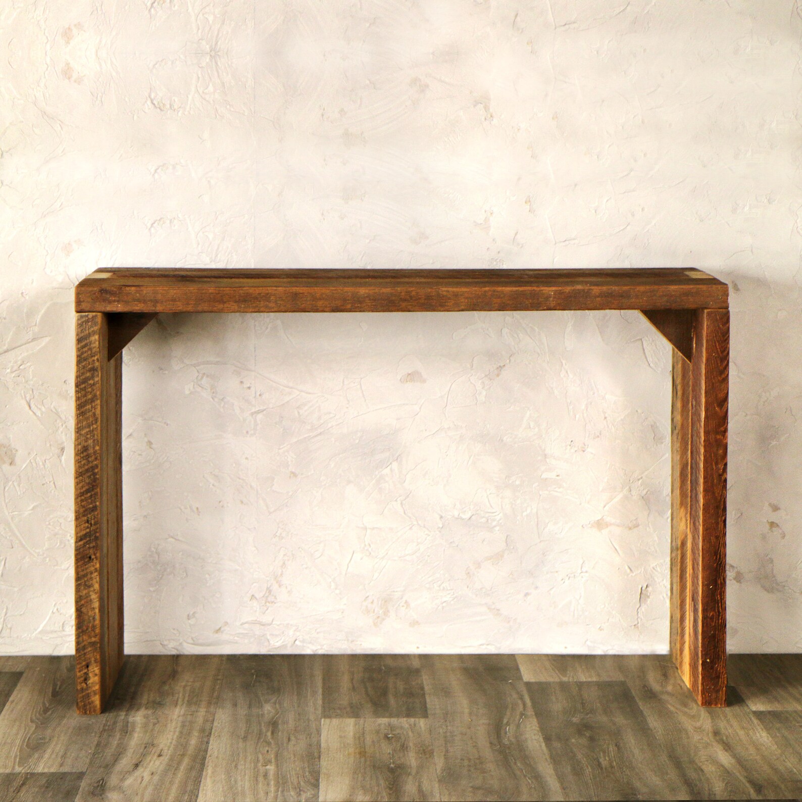 Console Table Made From Reclaimed Wood Narrow Wood Console Etsy